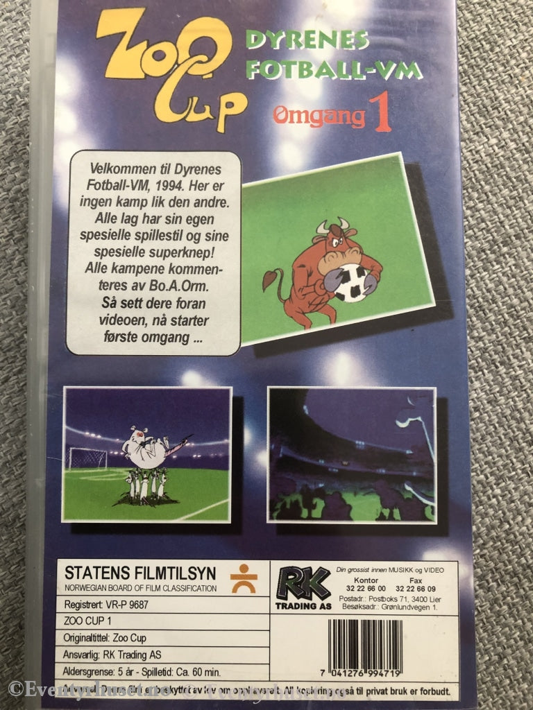 Zoo Cup. Dyrenes Fotball-Vm. Omgang 1. Vhs. Vhs