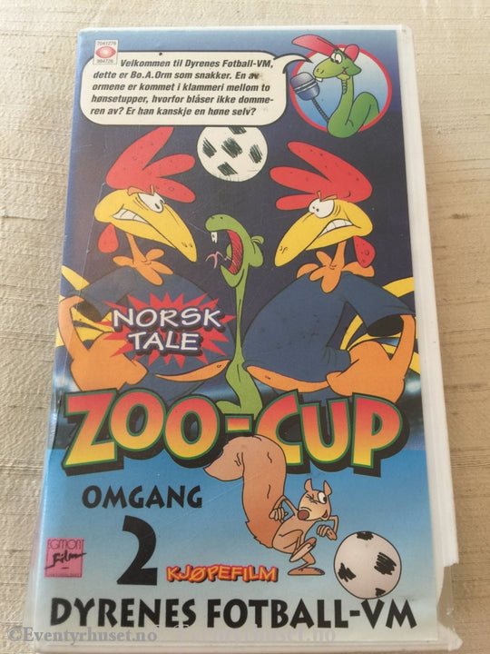 Zoo-Cup. Dyrenes Fotball-Vm. Omgang 2. 1993. Vhs. Vhs