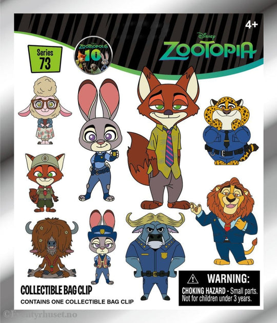 Zootopia 3D Foam Bag Clips Serie 73 Display (24) Fashion & Accessories