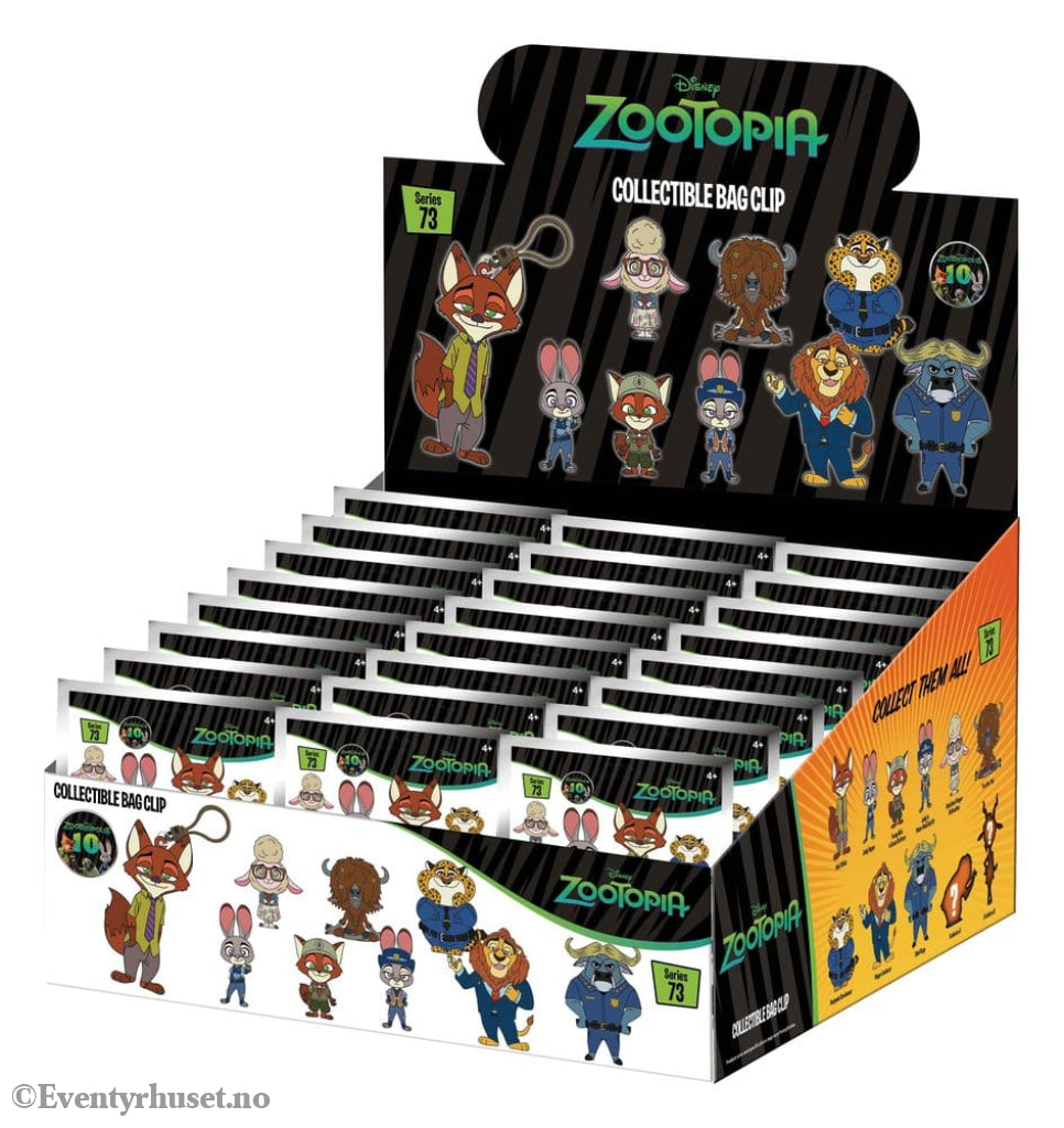 Zootopia 3D Foam Bag Clips Serie 73 Display (24) Fashion & Accessories