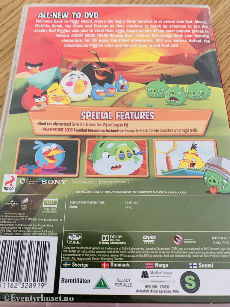 Angry Birds Toons. Sesong 1. Vol. 2. Dvd. Dvd