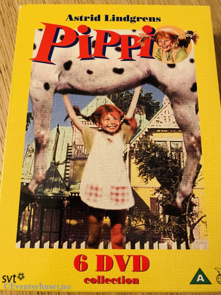 Astrid Lindgren. 1969. Pippi. 6 X Dvd Samleboks.