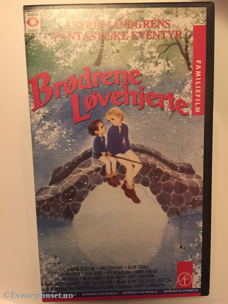 Astrid Lindgren. 1976. Brødrene Løvehjerte. Vhs. Vhs