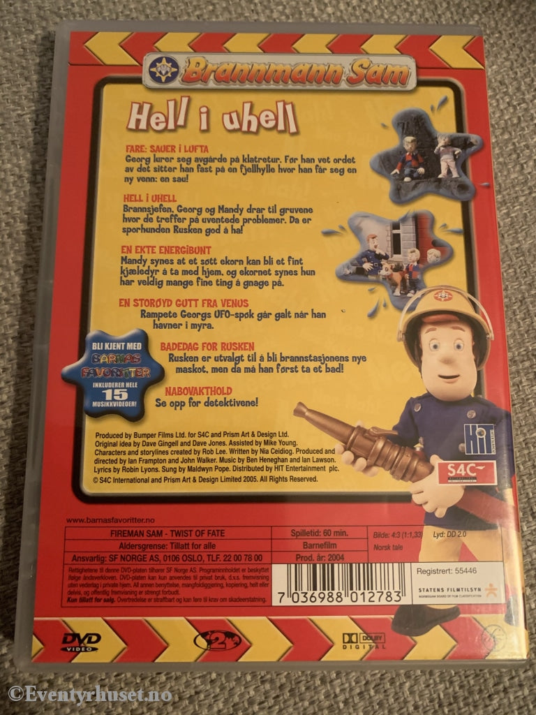 Brannmann Sam - Hell I Uhell. 2004. Dvd. Dvd