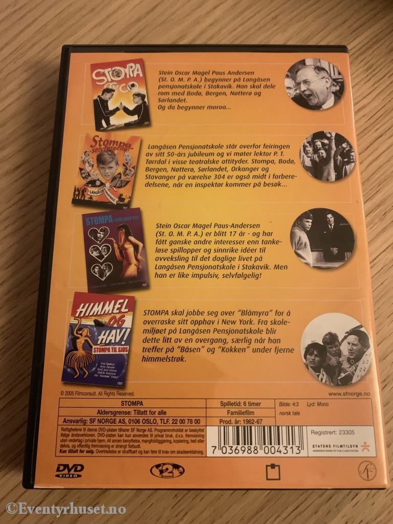 De Uforglemmelige Stompa-Klassikerene. Dvd Samleboks.