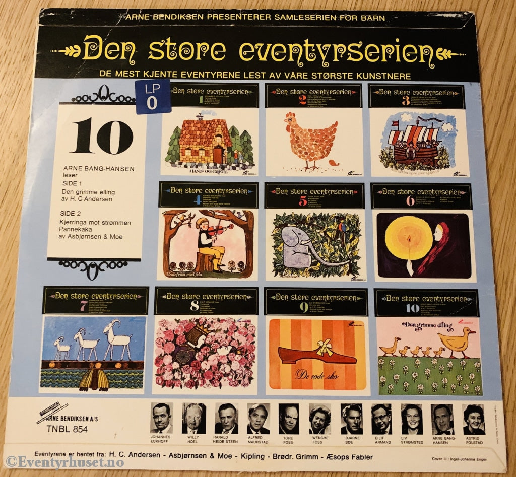 Den Store Eventyrserien. Nr 10. Lp. Lp Plate