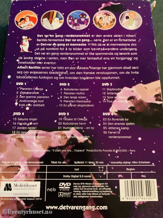 Det Var En Gang Verdensrommet. Dvd Samleboks. 6 X Dvd.