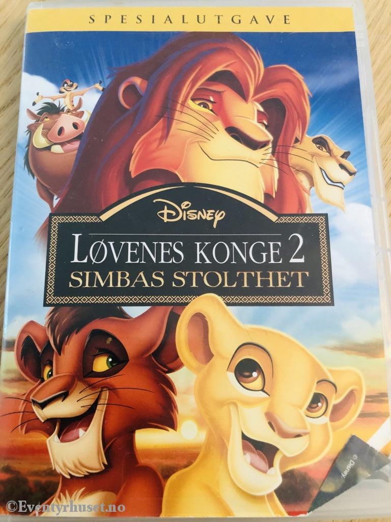 Disney Dvd. Løvenes Konge 2. Dvd