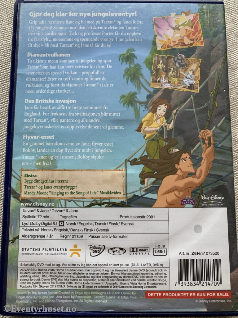 Disney Dvd. Tarzan & Jane. 2001. Dvd