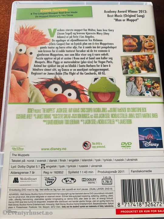 Disney Dvd. The Muppets. Dvd