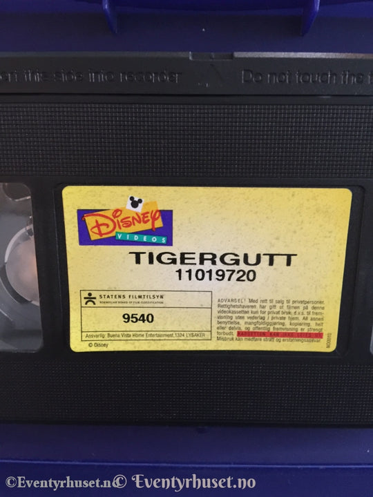 Disney Vhs. 11019720. Tigergutt. Vhs