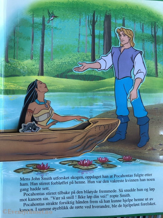Disneys Pocahontas. 1995. Sprett-Opp-Bok. Fortelling