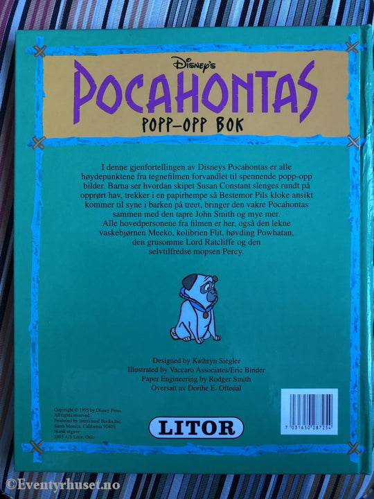 Disneys Pocahontas. 1995. Sprett-Opp-Bok. Fortelling