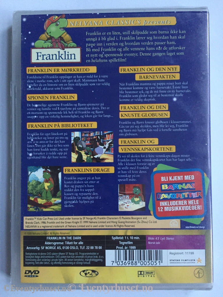 Franklin Er Mørkredd. Dvd. Dvd