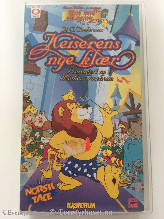 H. C. Andersen. 1990. Keiserens Nye Klær. Presentert Av Minken Fossheim. Vhs. Vhs