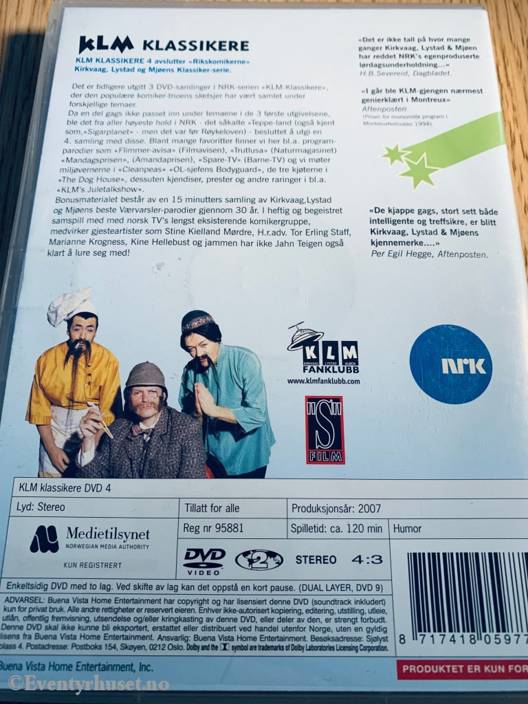 Klm Klassikere 4 (Nrk). Dvd. Dvd