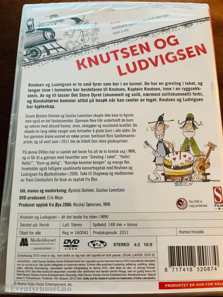 Knutsen & Ludvigsen - Alt Det Beste Fra Tiden I Nrk! 2011. Dvd. Ny Plast! Dvd