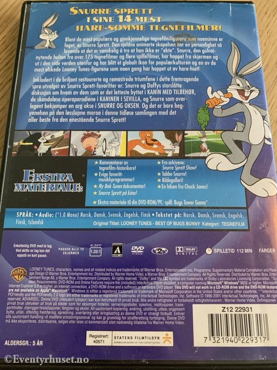 Looney Tunes - Snurre Spretts Gullrøtter. Dvd. Dvd