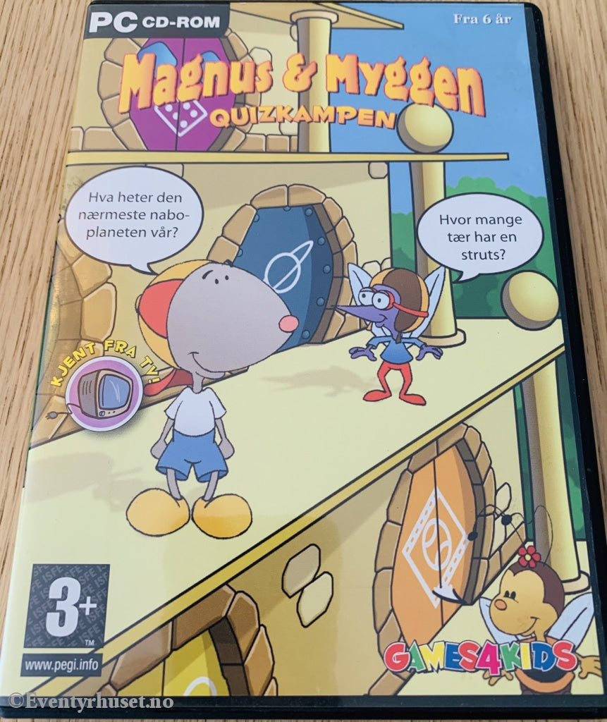 Magnus & Myggen. Quizkampen. Pc Spill. Spill