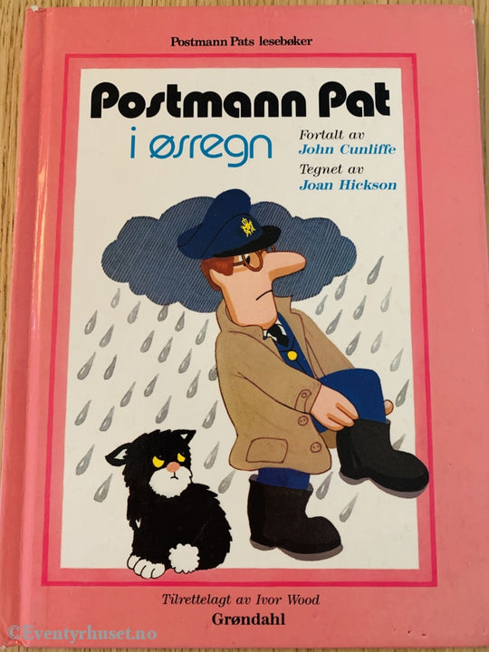 Postmann Pat I Øsregn. 1987. Fortelling