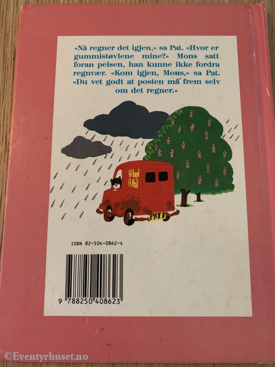 Postmann Pat I Øsregn. 1987. Fortelling