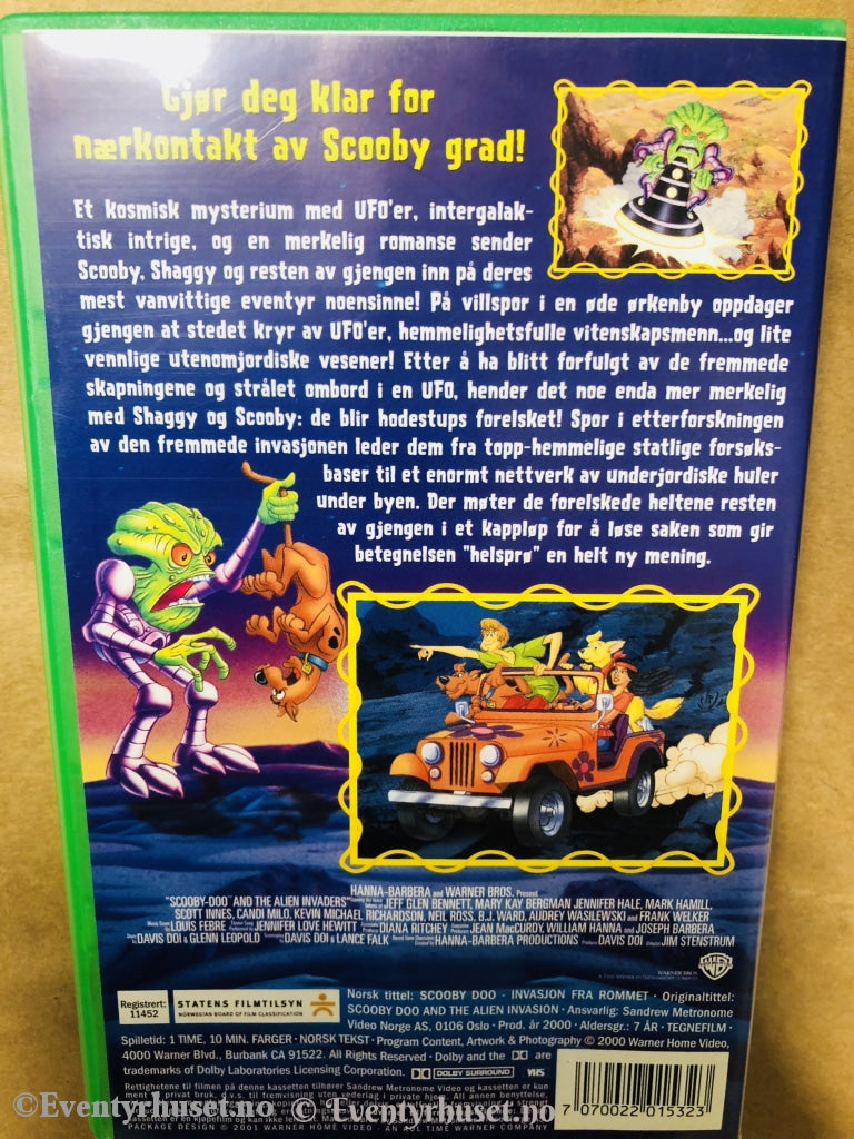 Scooby-Doo. Invasjon Fra Rommet. 2000. Vhs. Vhs
