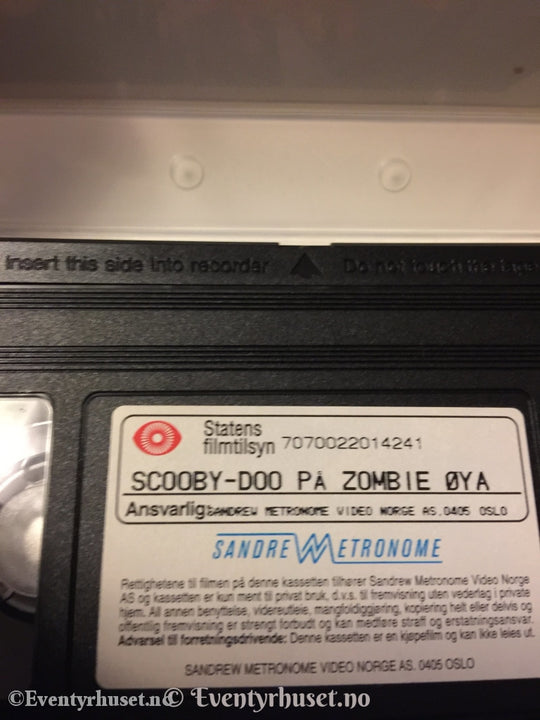 Scooby-Doo På Zombie Øya. 1998. Vhs. Vhs