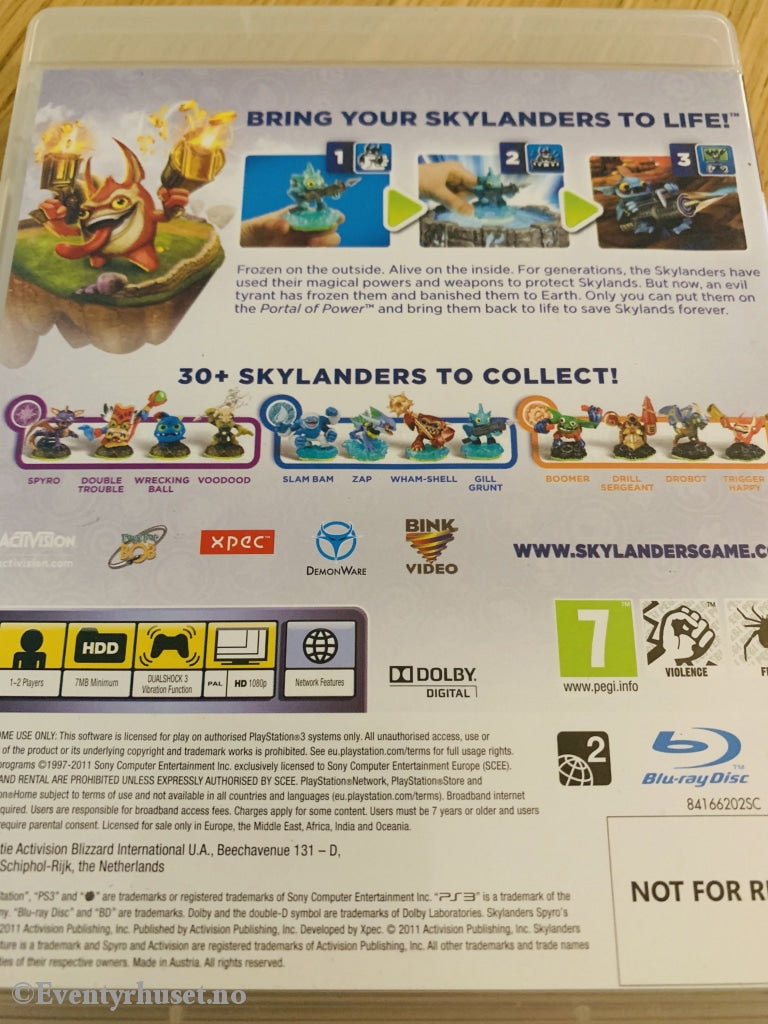 Skylanders - Spyros Adventure. Ps3. Ps3