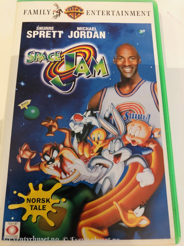 Space Jam. Snurre Sprett Og Michael Jordan. 1996. Vhs. Vhs