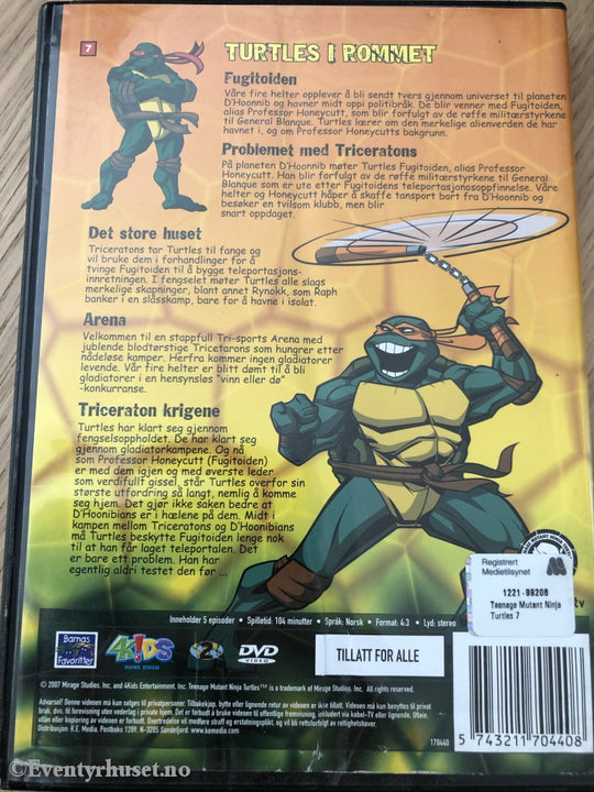 Teenage Mutant Ninja Turtles. Turtles I Rommet. 2007. Dvd. Dvd