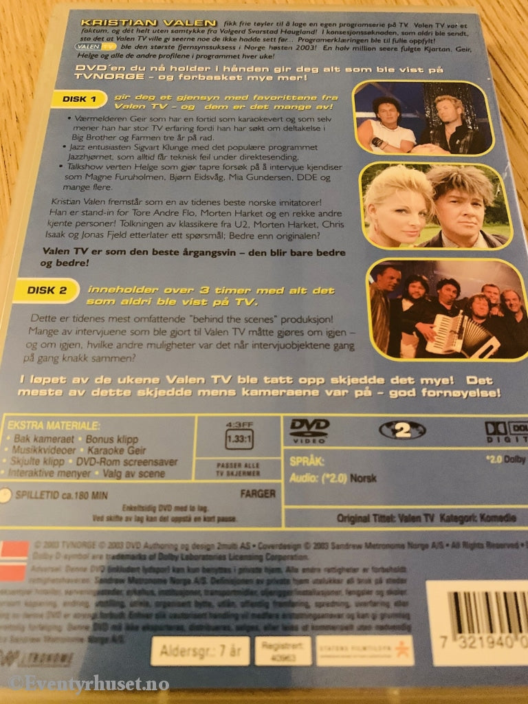 Valen Tv. 2003. Dvd. Dvd